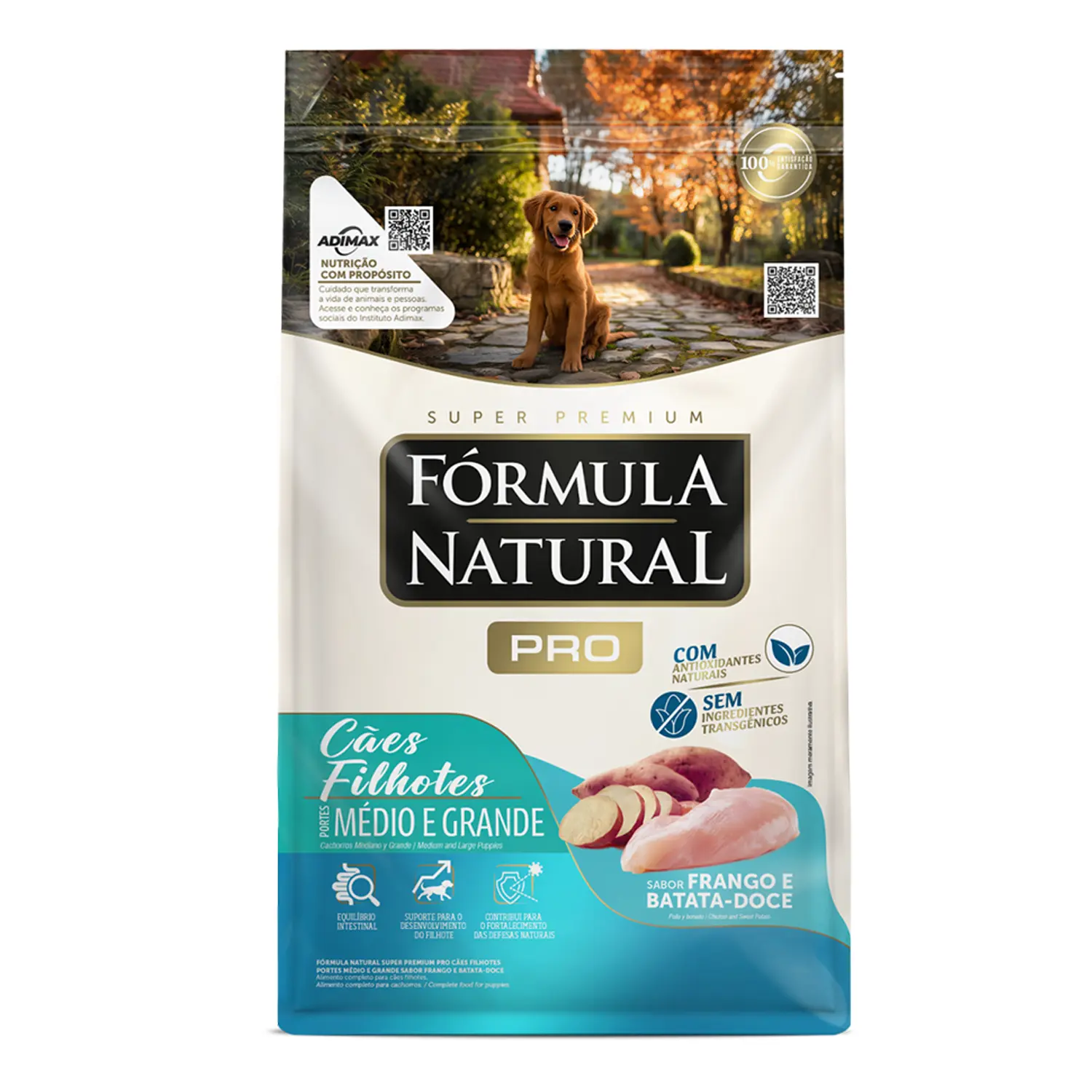 Racao Formula Natural Pro Caes Filhotes Medio e Grande